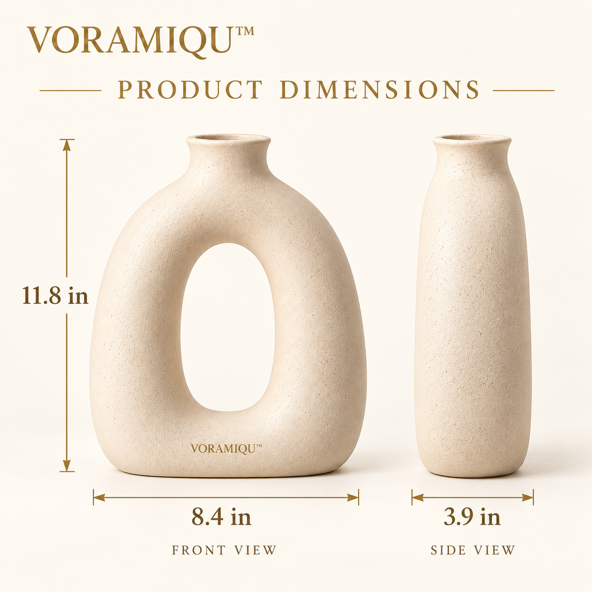 VORAMIQU™ Serene Arch Ceramic Vase