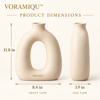 VORAMIQU™ Serene Arch Ceramic Vase