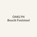 Bouclé Footstool by OAKLYN