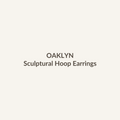 Sculptural Hoop Earrings by OAKLYN