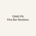Fine Bar Necklace by OAKLYN