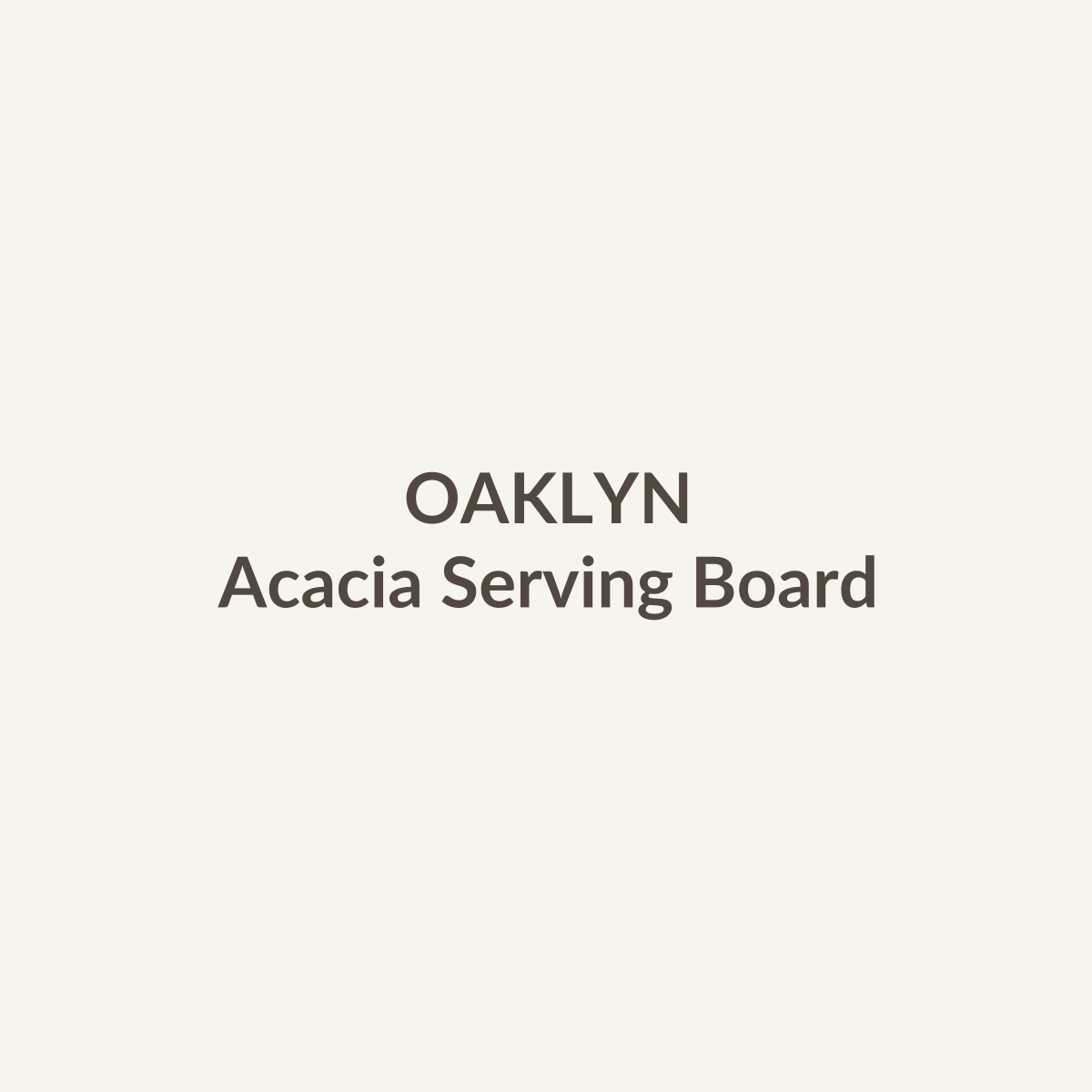 Acacia Serving Board by OAKLYN