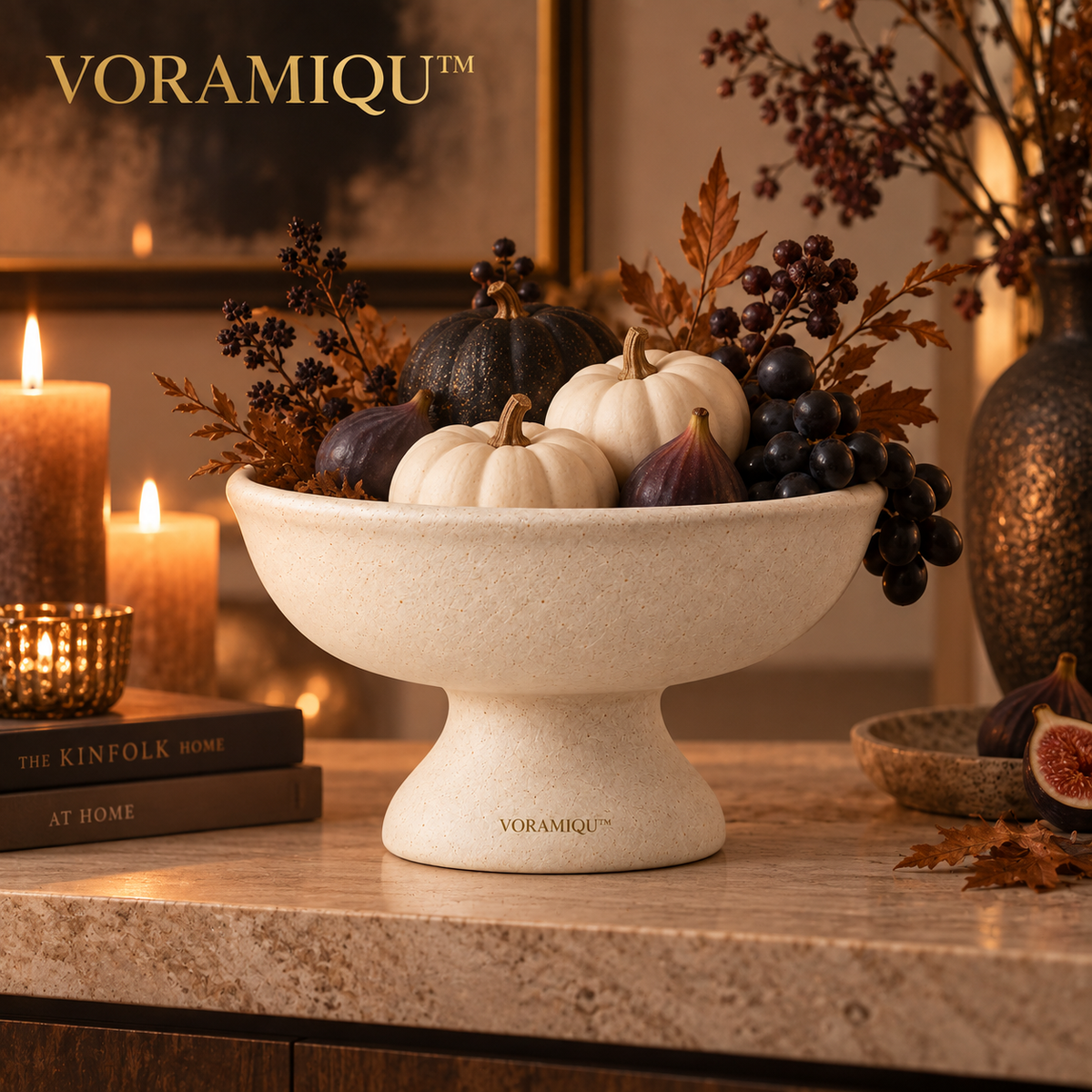VORAMIQU™ Aria Pedestal Decorative Bowl
