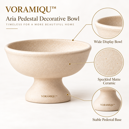 VORAMIQU™ Aria Pedestal Decorative Bowl