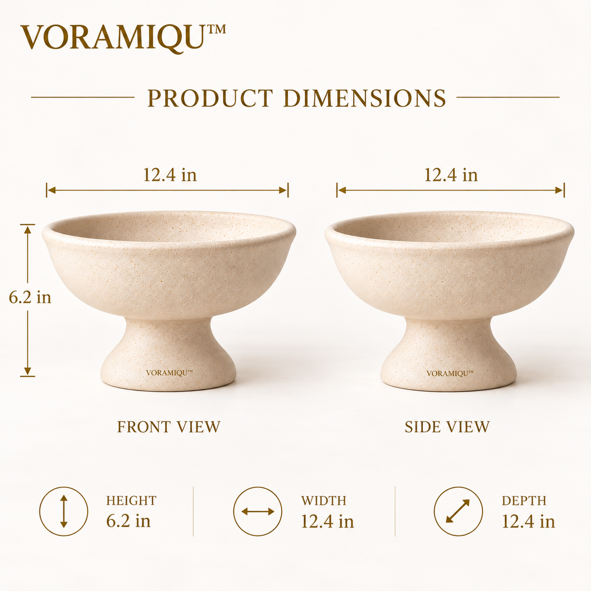 VORAMIQU™ Aria Pedestal Decorative Bowl