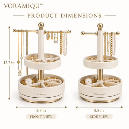 VORAMIQU™ Aura Rotating Jewelry Organizer