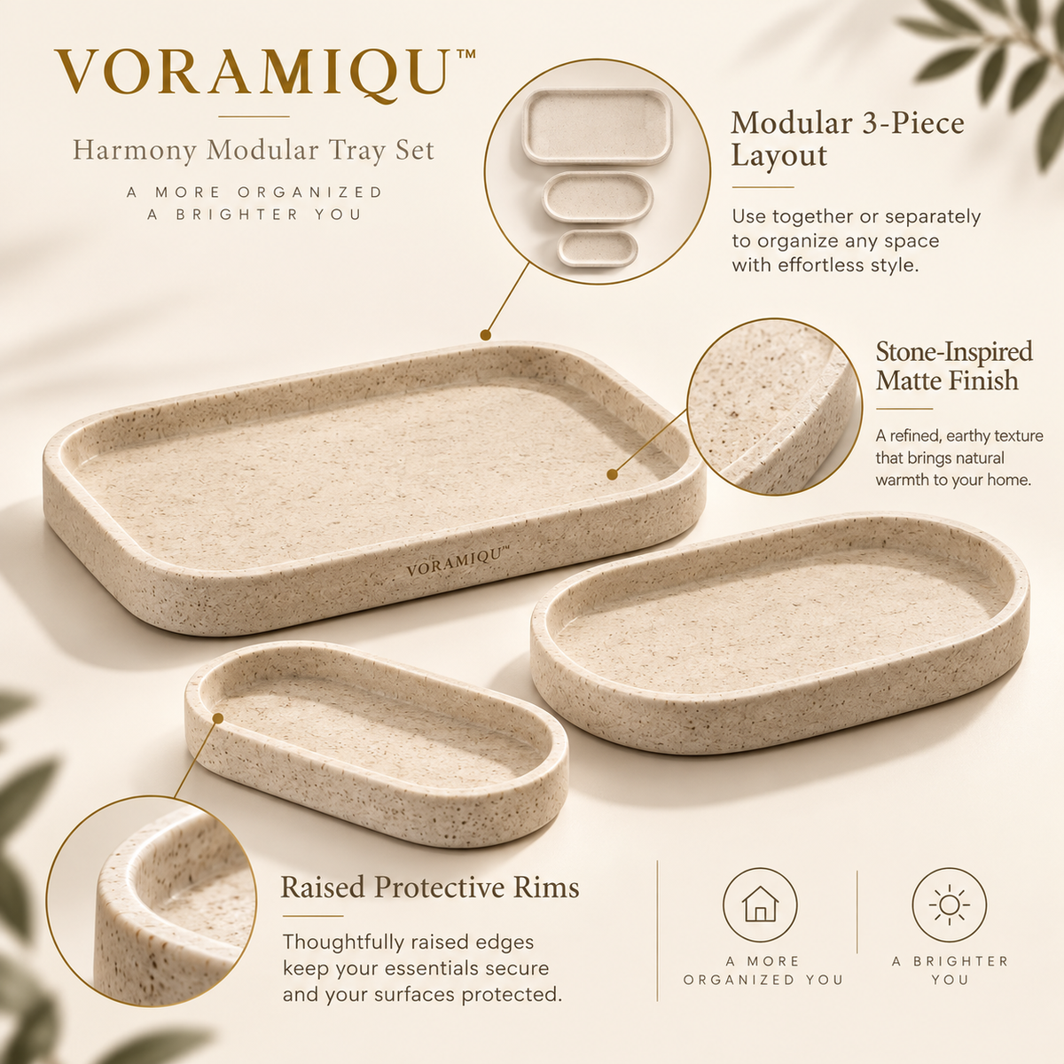 VORAMIQU™ Harmony Modular Tray Set