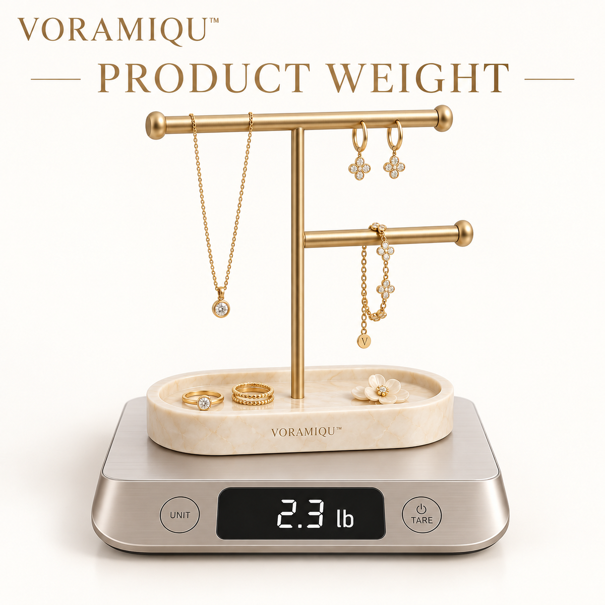 VORAMIQU™ Grace Minimal Jewelry Display Stand