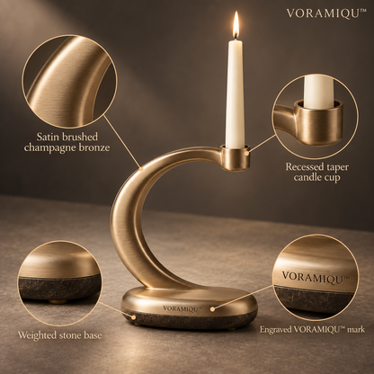 VORAMIQU™ Halo Curve Candle Holder