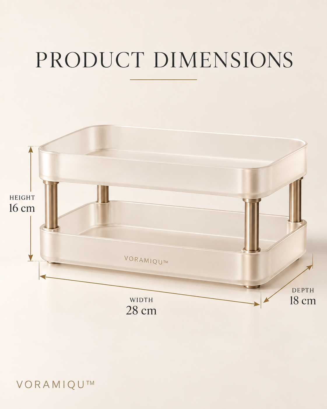 VORAMIQU™ Maison Stackable Vanity Organizer