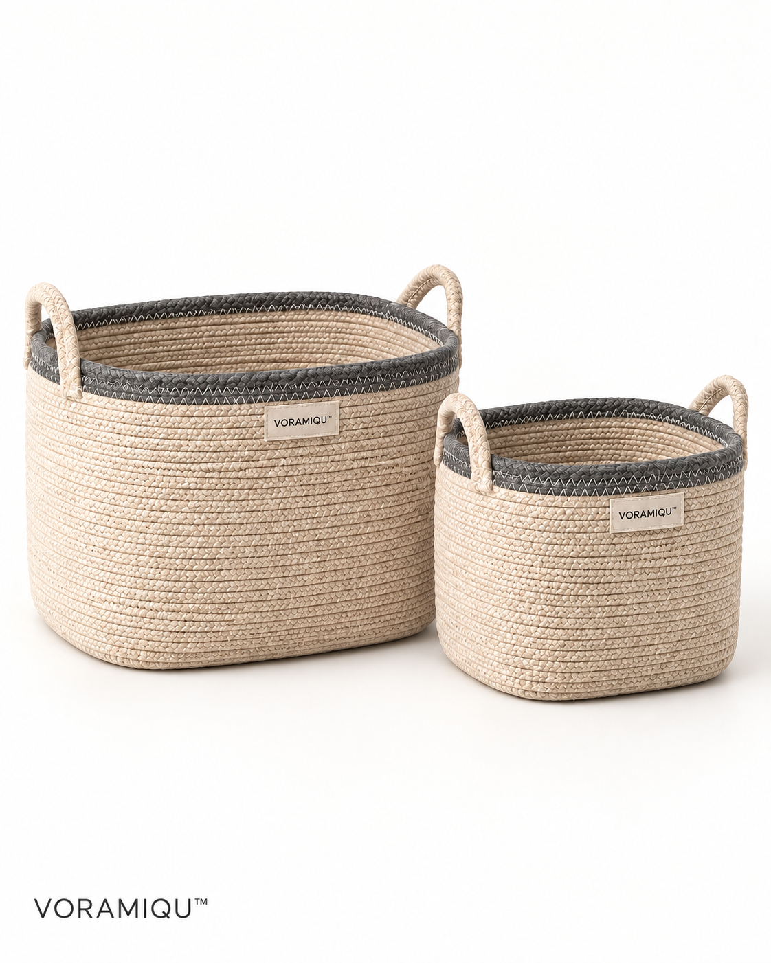 VORAMIQU™ Soft Haven Woven Storage Basket Set